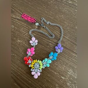 Betsey Johnson Multicolor Floral Necklace